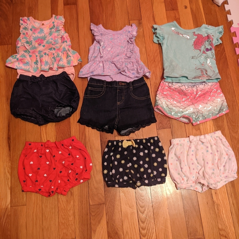 18 months girls summer outfit lot